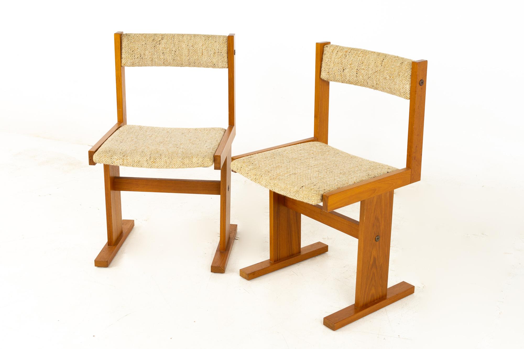 Late 20th Century Gangso Mobler Mid Century Teak Dining Chairs, Set of 6