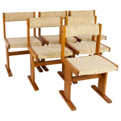 Gangso Mobler Mid Century Teak Dining Chairs, Set of 6