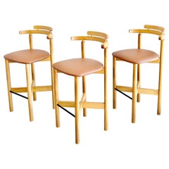 Gangso Mobler Set of 3 Barstools Danish Modern