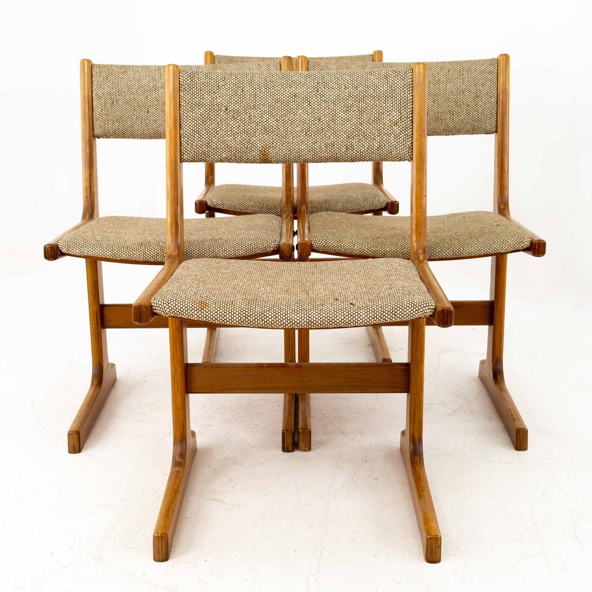 Mid-Century Modern Gangso Mobler Style Mid Century Teak Dining Chairs, Set of 4 For Sale