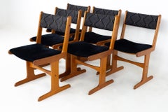 Gangso Mobler Style Mid Century Teak Dining Chairs, Set of 6