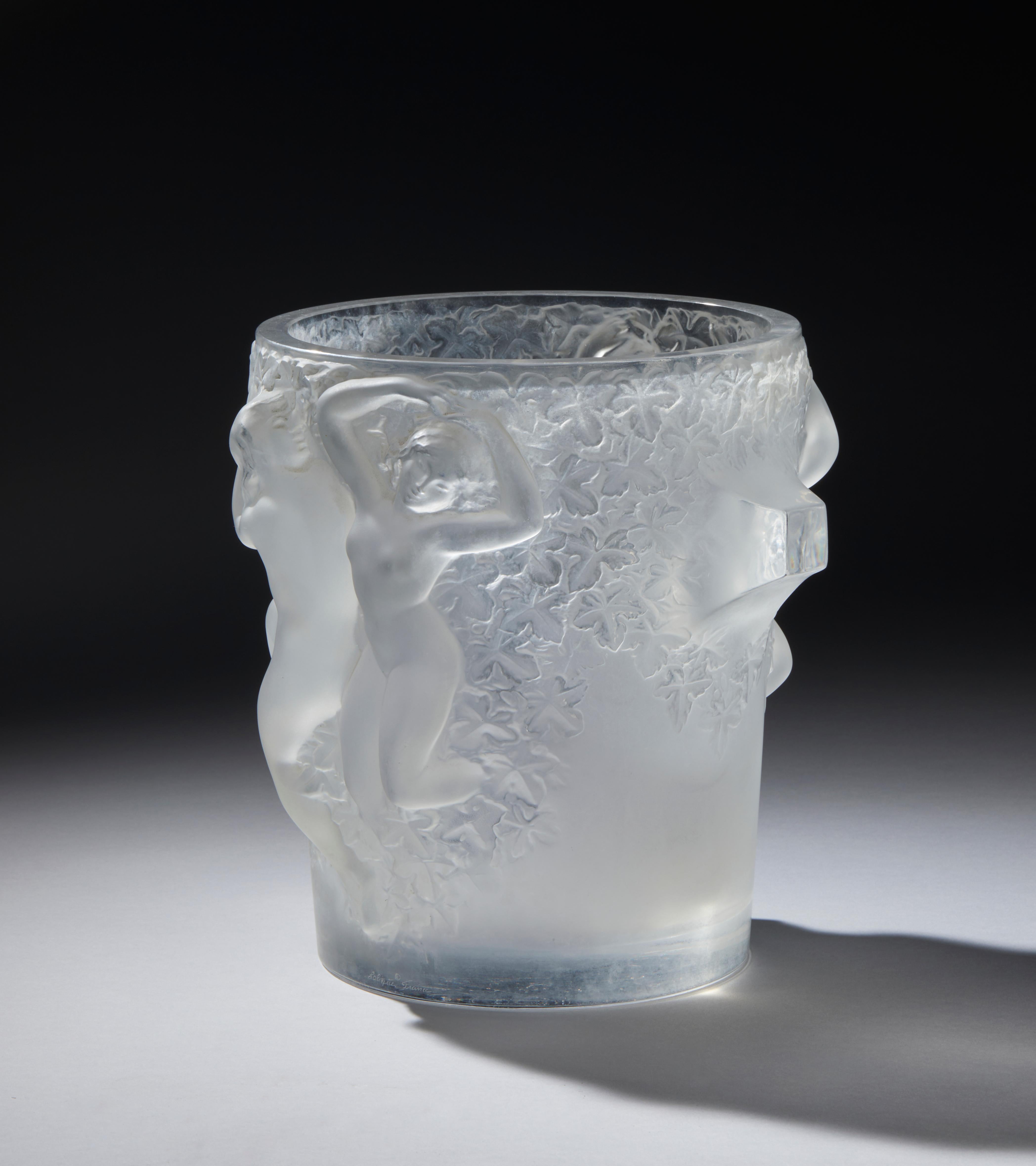 Crystal Ganymede, 1955  Champagne ice jar For Sale