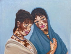 Bellas mujeres con vitíligo - Siglo XXI, Contemporáneo, Figurativo, Retrato