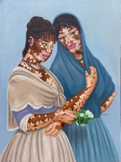 Bellas mujeres con vitíligo - Siglo XXI, Contemporáneo, Figurativo, Retrato