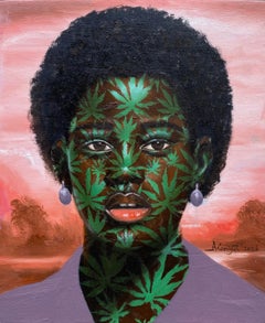 Eniobanke - 21. Jahrhundert, Zeitgenössisch, Figurativ, Porträt, Afrikanische Frauen