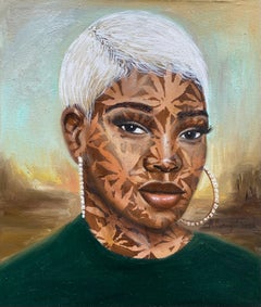 Jenrola - 21. Jahrhundert, Zeitgenössisch, Figurativ, Porträt, Afrikanische Frauen