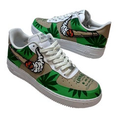 Ganja Custom Hand-Painted Nike Air Force Concept Sneakers by Reed Revesz