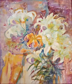 Summer bouquet, Painting, Acrylic on Canvas