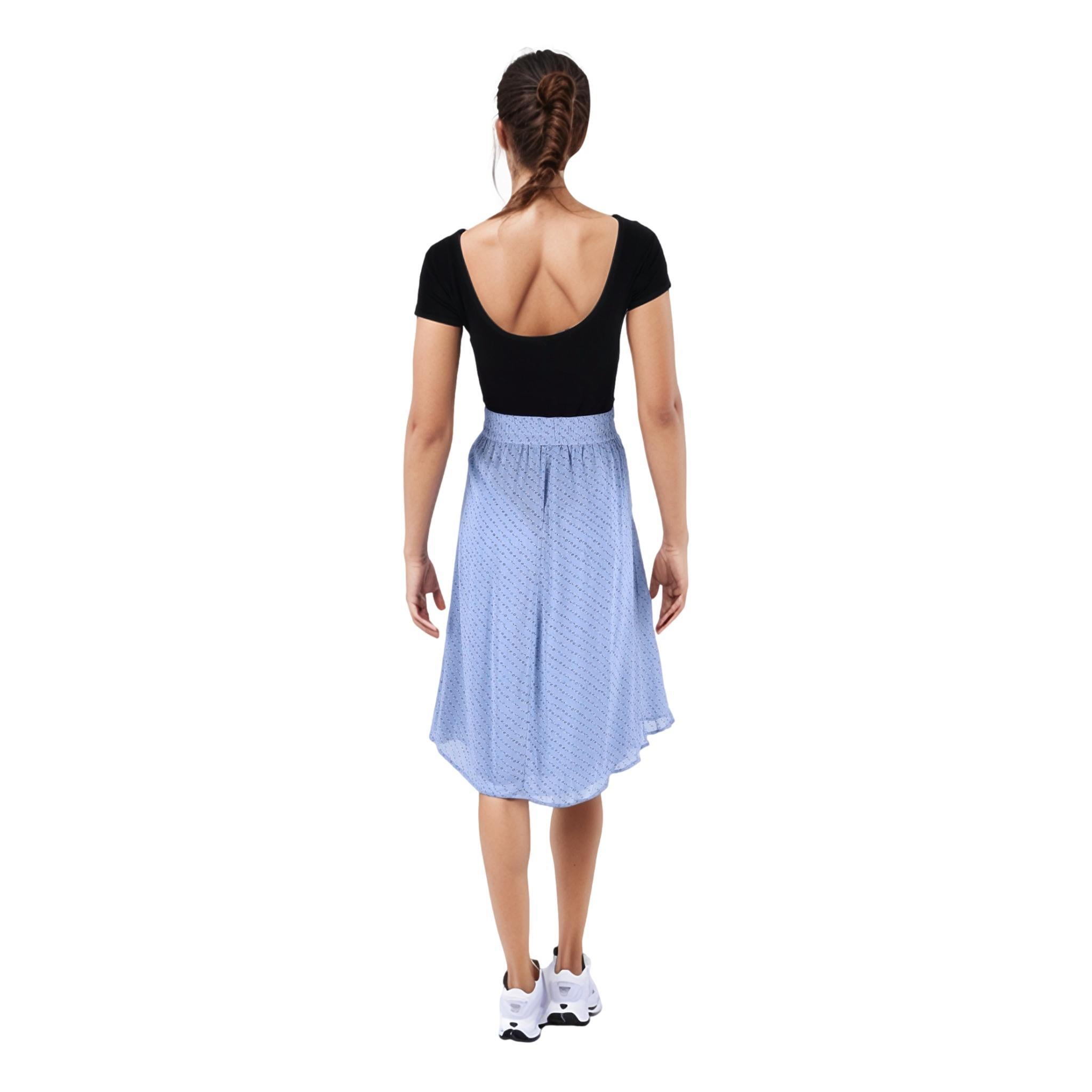 Ganni Asymmetric Ruffled Skirt In Excellent Condition For Sale In London, GB