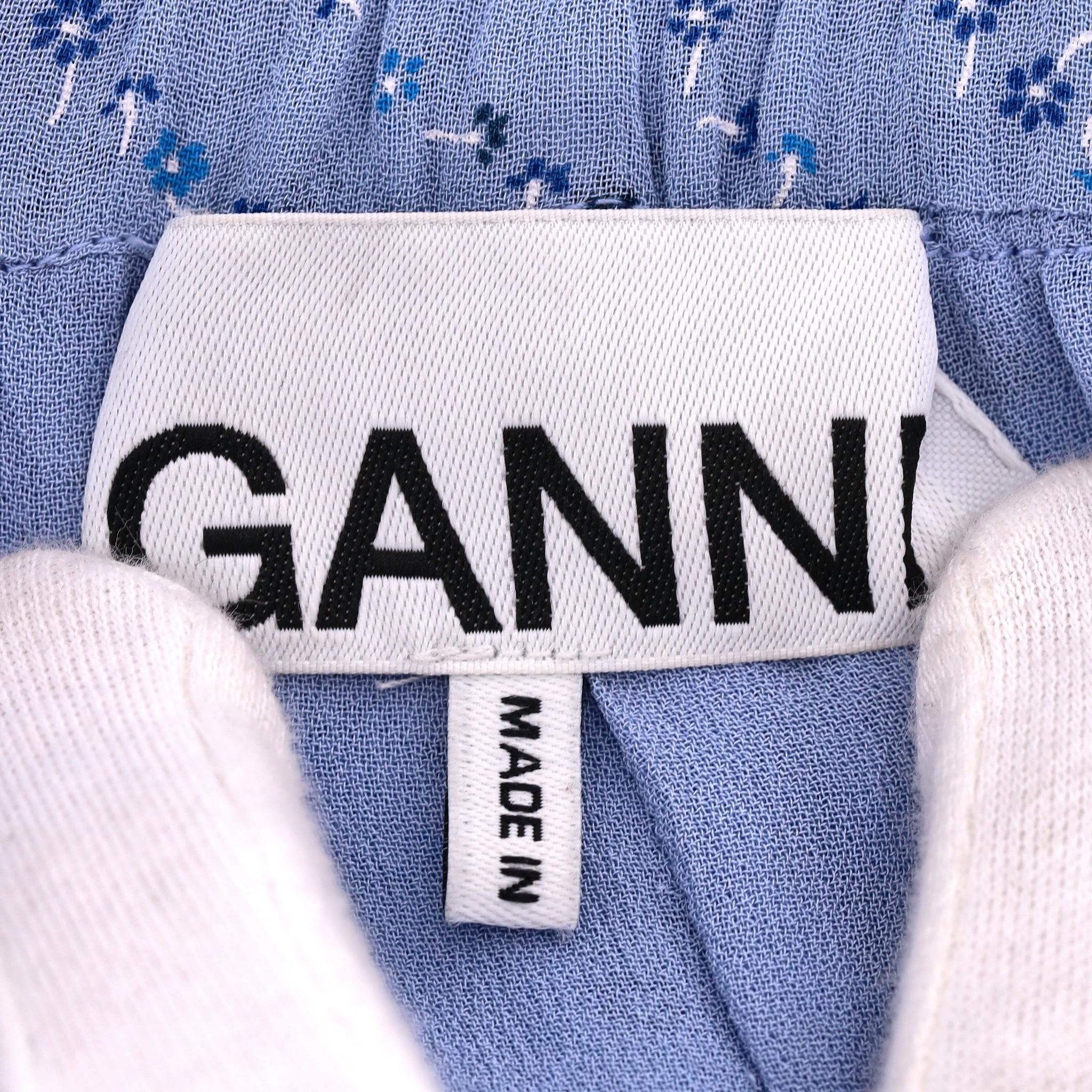 Ganni Asymmetric Ruffled Skirt For Sale 1