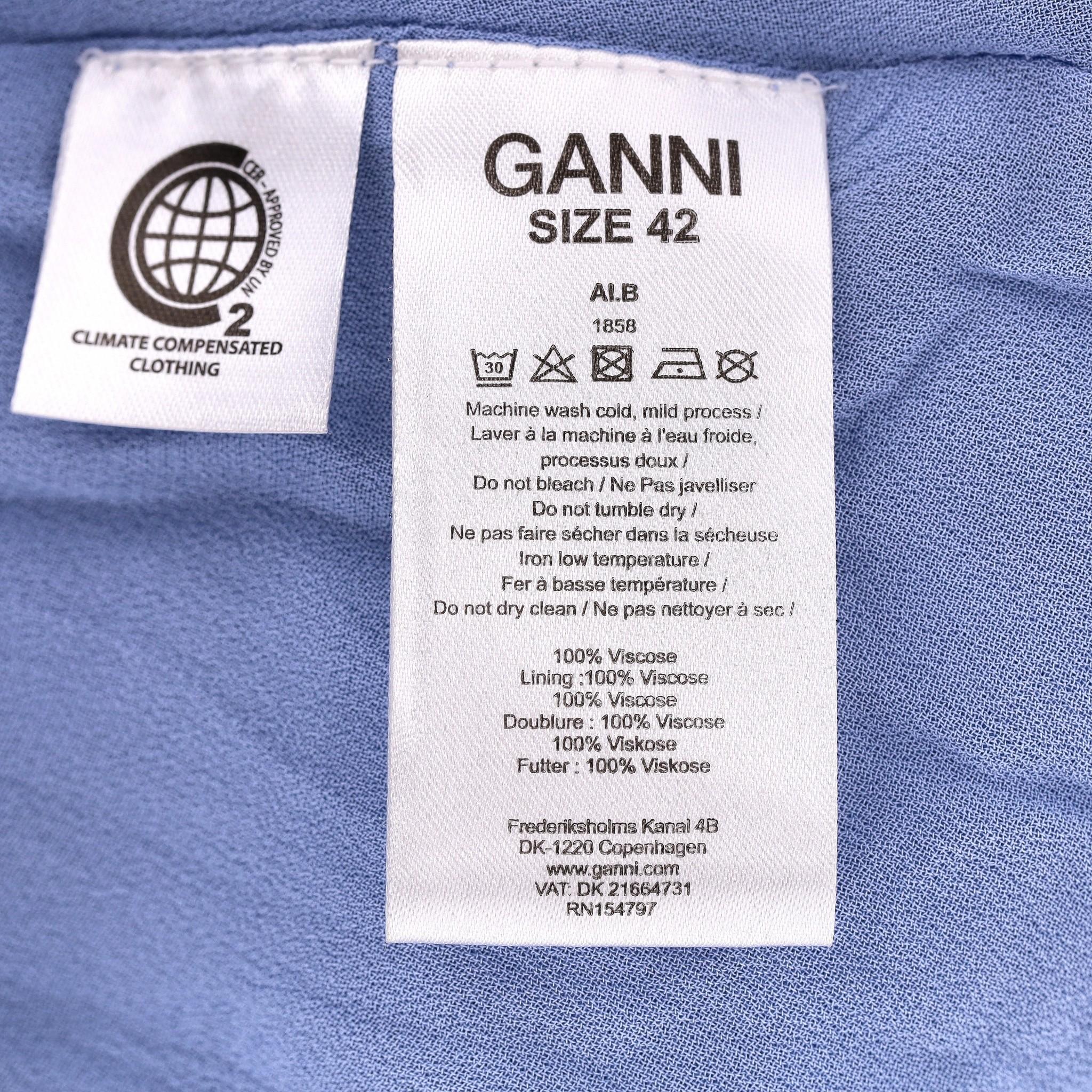 Ganni Asymmetric Ruffled Skirt For Sale 2