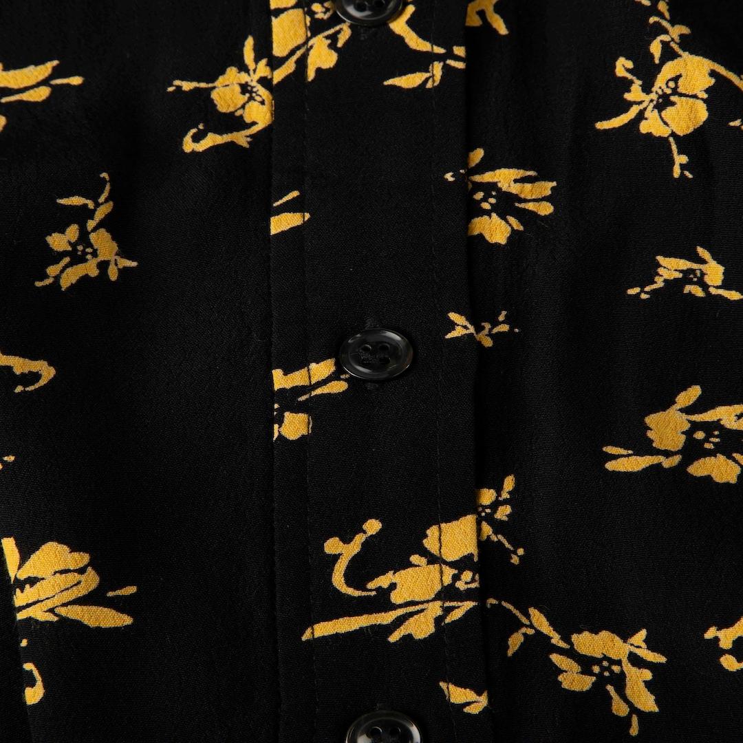 Women's Ganni Black Floral Midi Skirt Size XXS