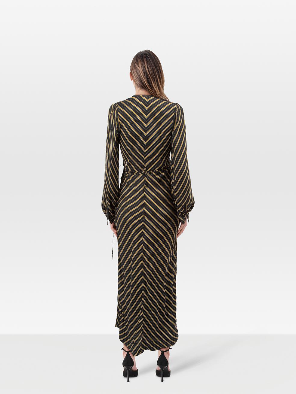 CONDITION is Very good. Minimal wear to the dress is evident. Discolouration under both armpits and on the back neck designer on this used Ganni designer resale item. Discolouration may need gentle hand wash contrary to dry clean instructions.
 
 
