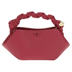 Ganni Bou Top Handle Bag — Red
