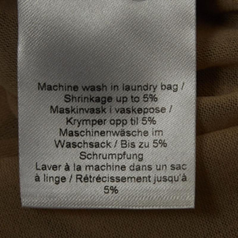 Ganni Brauner Schlangendruck Jersey gerafftes Minikleid S 2