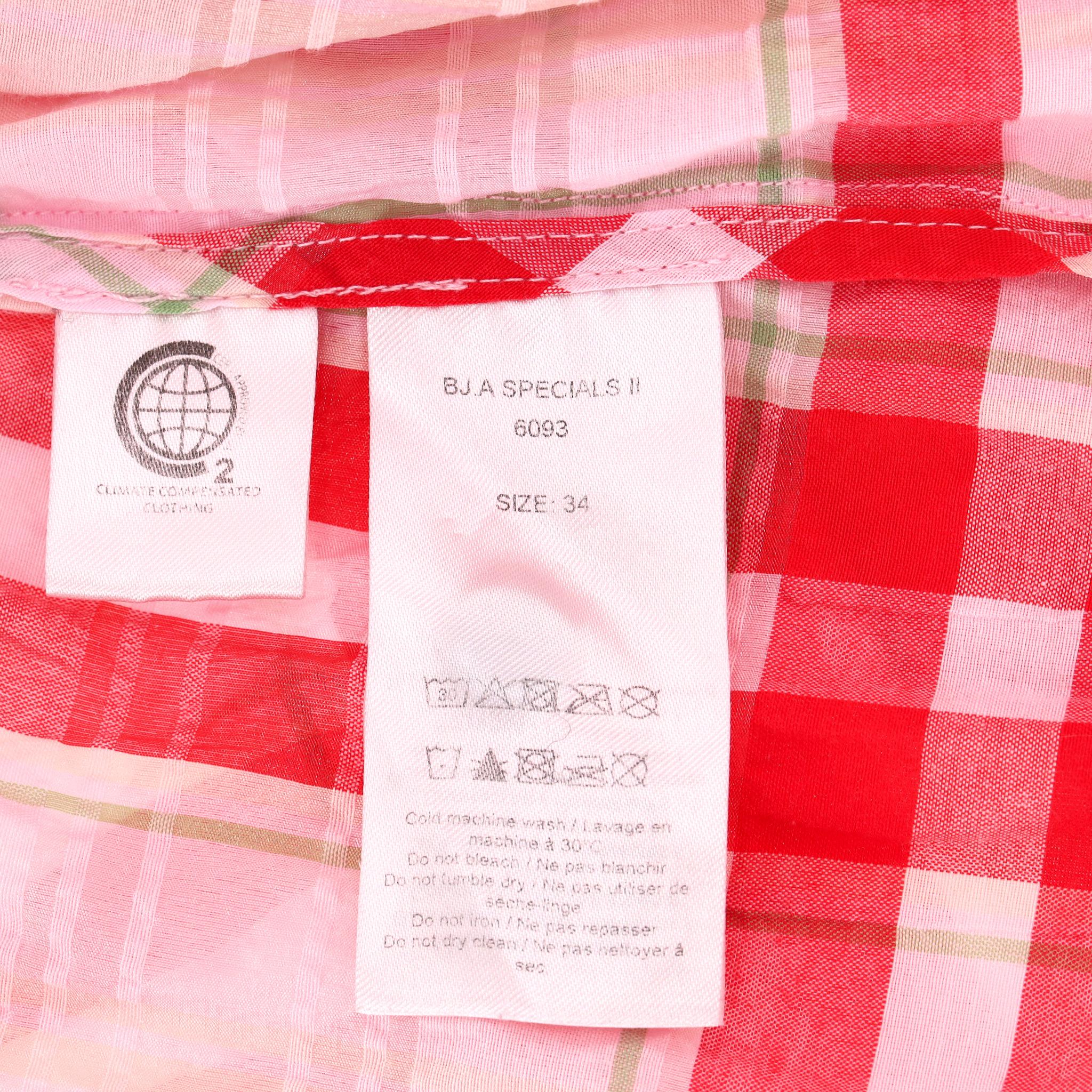 Vestido de mezcla de algodón a cuadros Ganni en venta 2