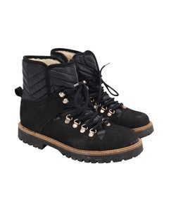 Ganni Edna Ankle Boots in Black Suede