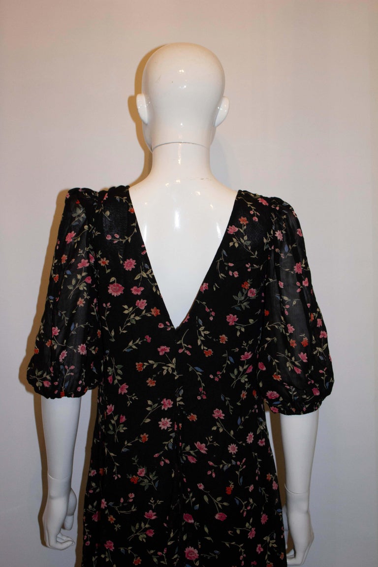 Ganni Floral Dress For Sale at 1stDibs | ganni beaded crepe mini dress,  ganni rose print dress, ganni blue feather dress