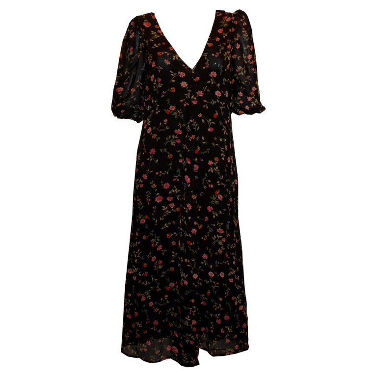 sachin and babi light blue dress Ganni Tiger-Print Ruched Jersey Maxi Dress