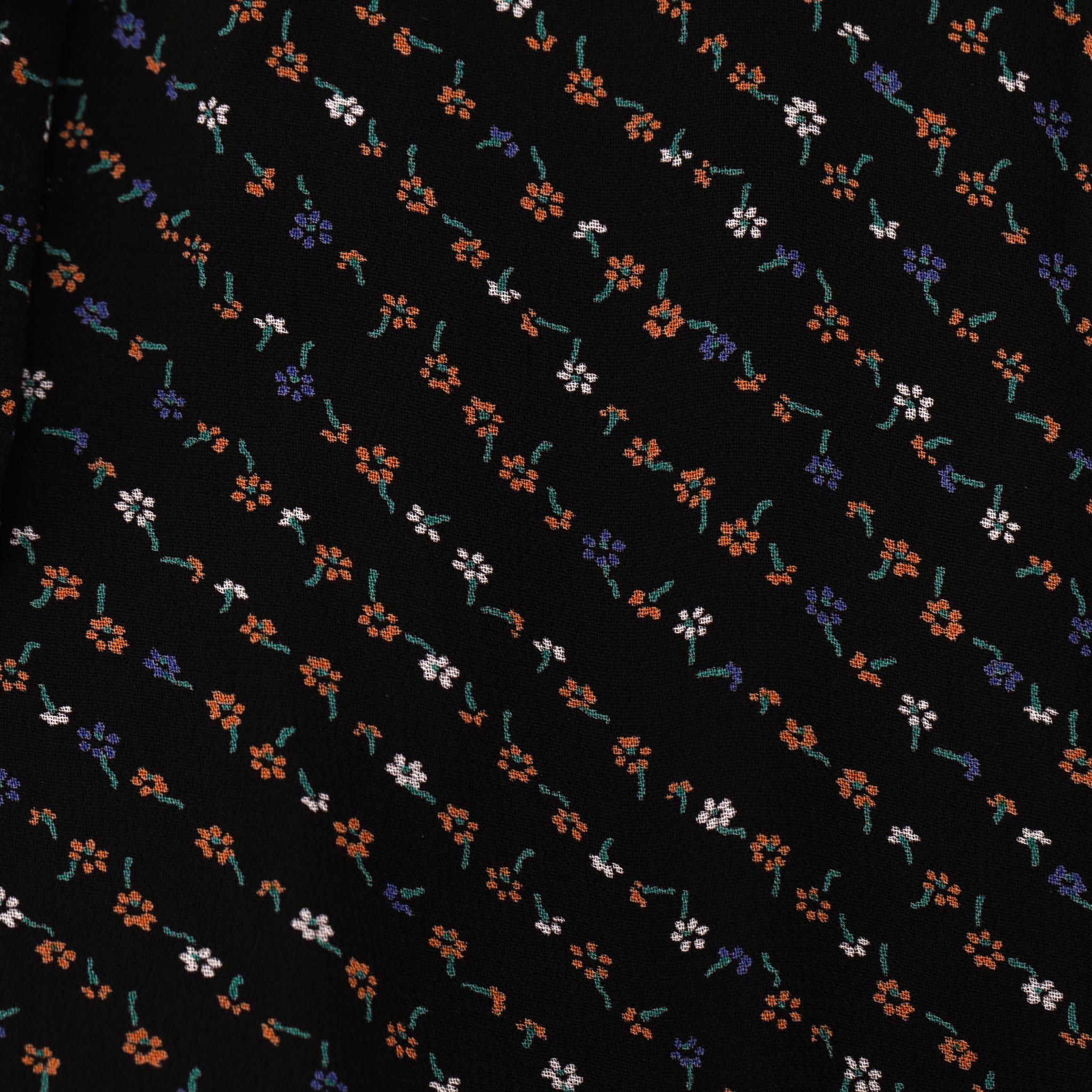 Donna Ganni - Vestito a portafoglio con stampa floreale e orlo asimmetrico in vendita