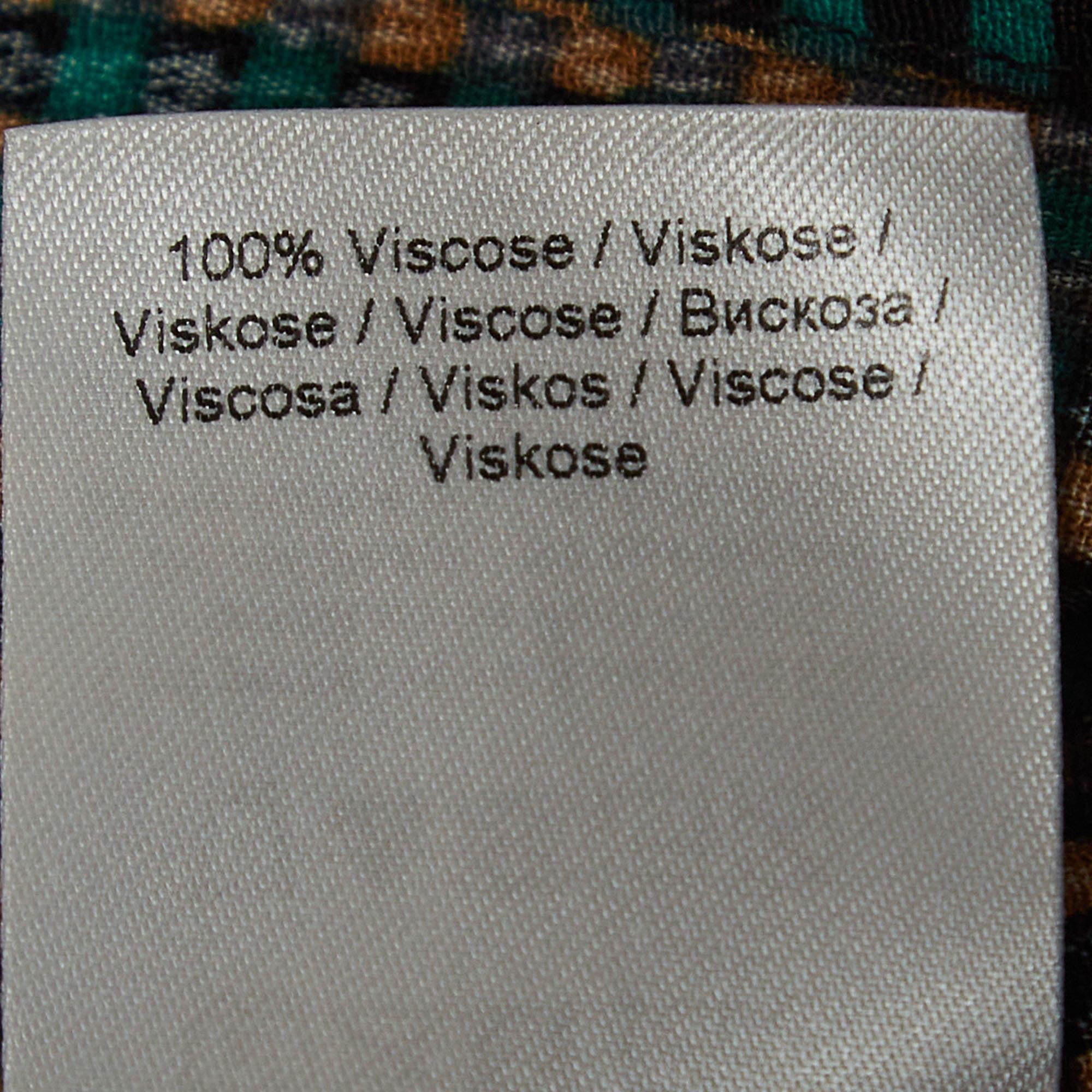 De las mujeres Vestido camisero de viscosa con estampado de cuadros verdes Ganni XXS en venta