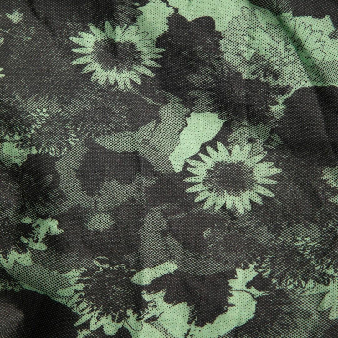 Ganni, abito al ginocchio con stampa floreale verde, taglia 5XL In condizioni buone in vendita a London, GB