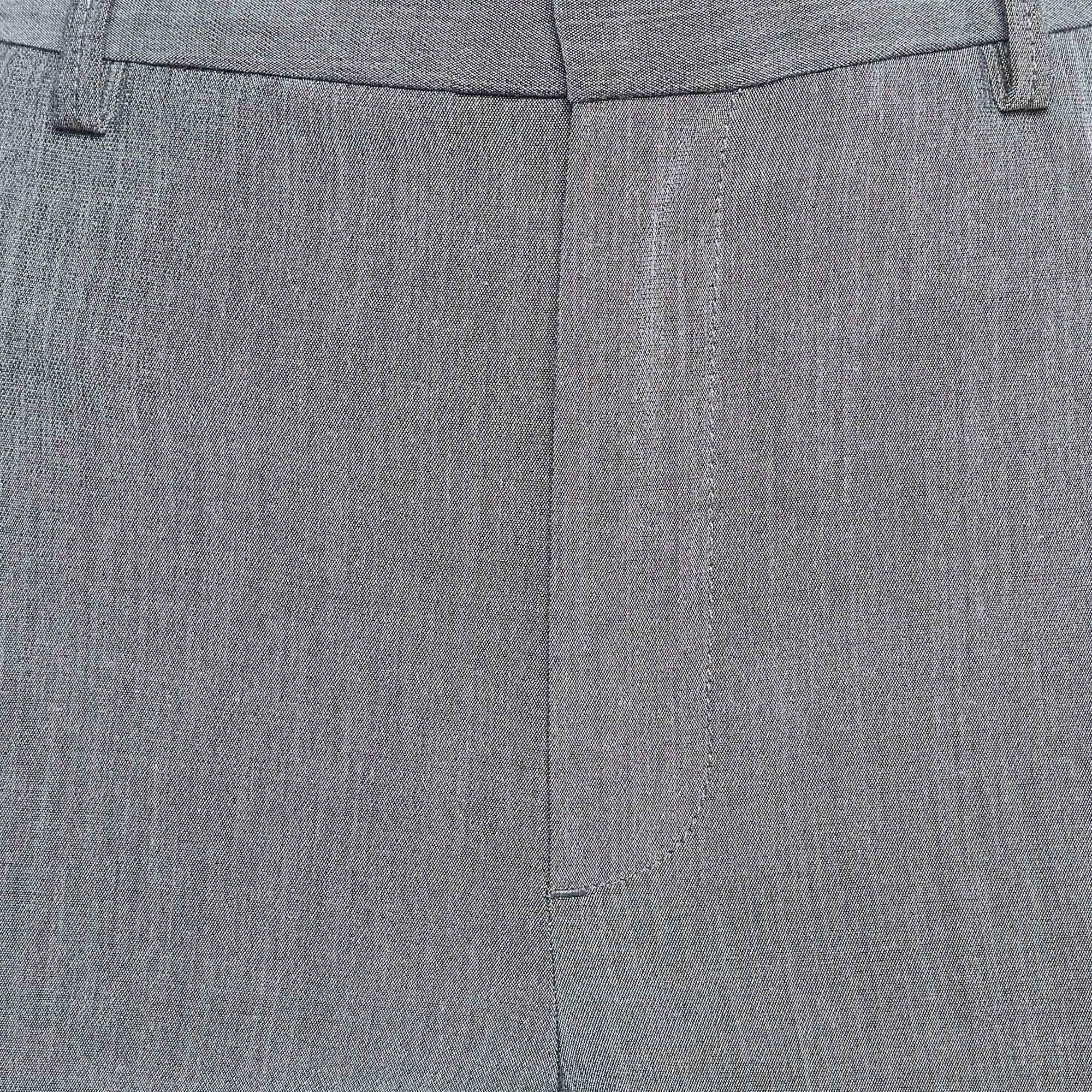 Grigio Ganni - Pantaloni da cerimonia in crepe stretch grigio S in vendita