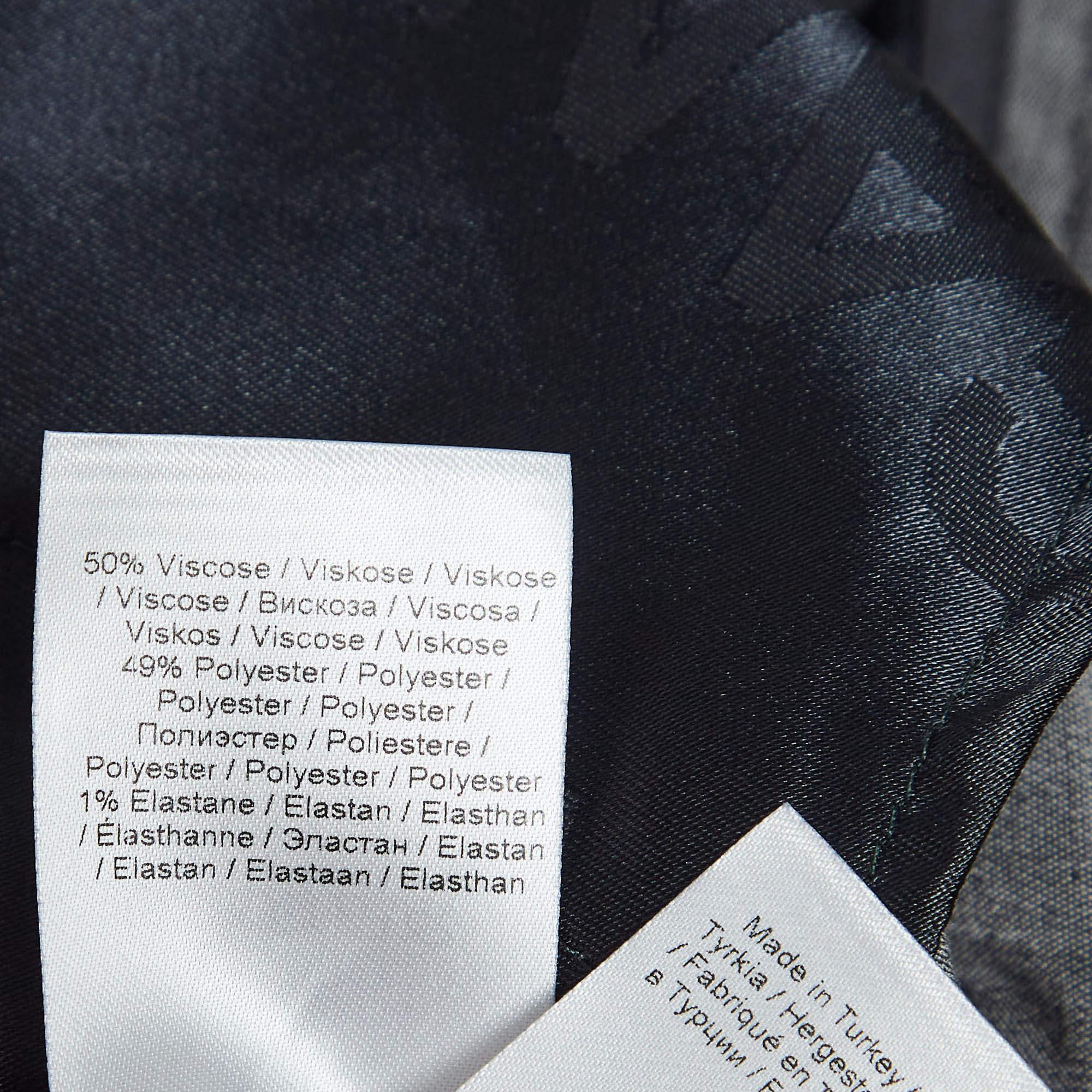 Ganni - Pantaloni da cerimonia in crepe stretch grigio S in vendita 1