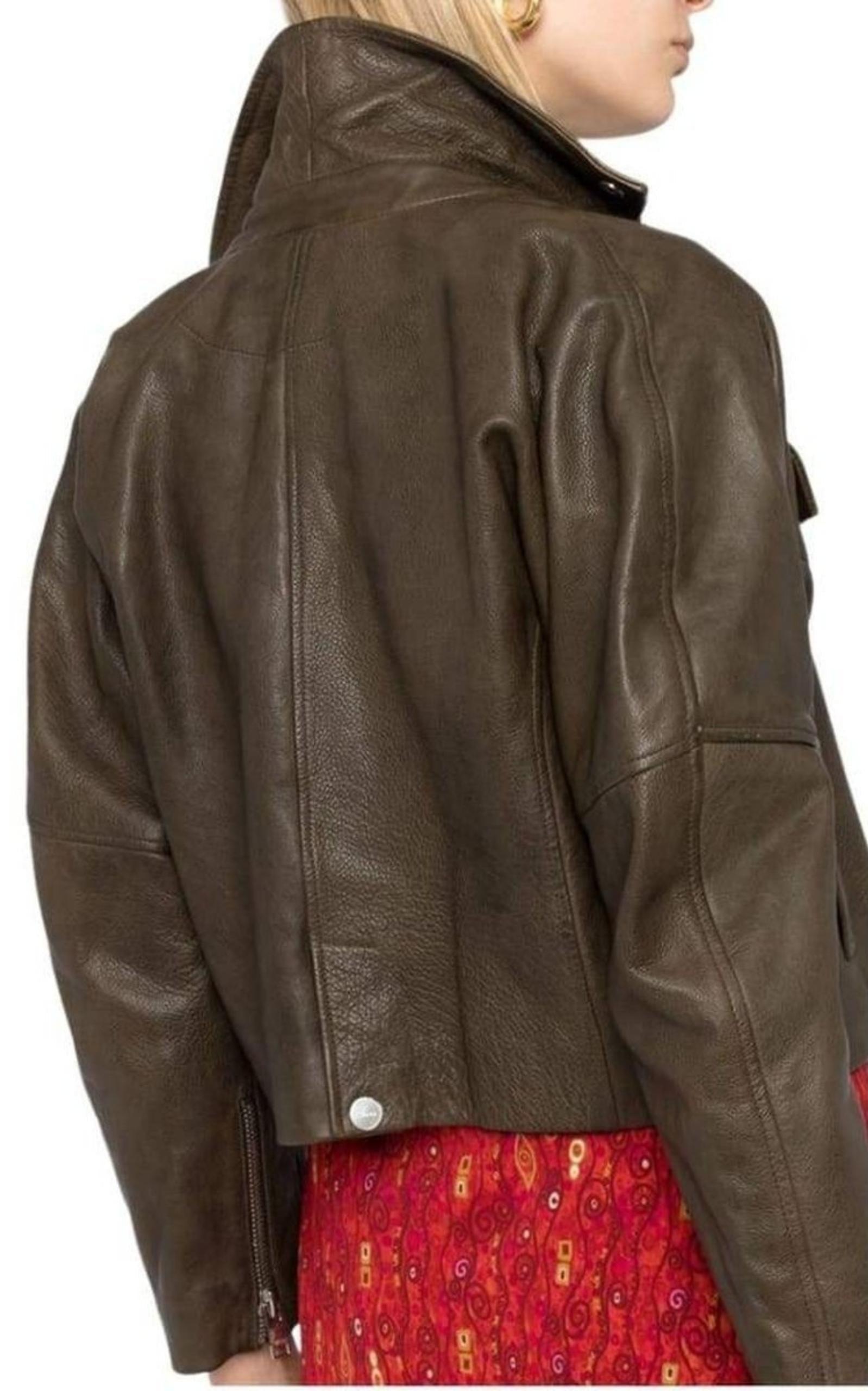 Ganni - Giacca biker in pelle FR38 In condizioni Nuovo in vendita a Brossard, QC