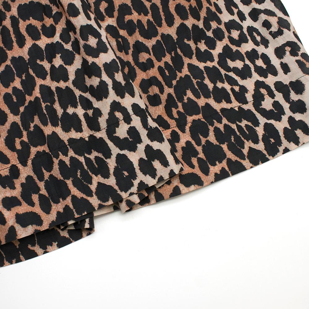 Women's Ganni Leopard Print Silk Dress - New Season SIZE 36