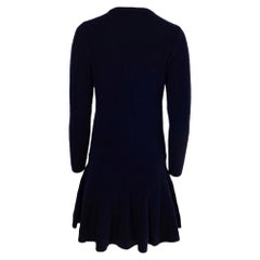 Miniabito Ganni in lana merino blu navy