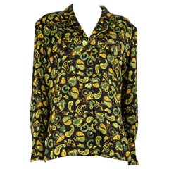 Ganni - Chemise imprimée Paisley & Smiley Face - Taille XXL