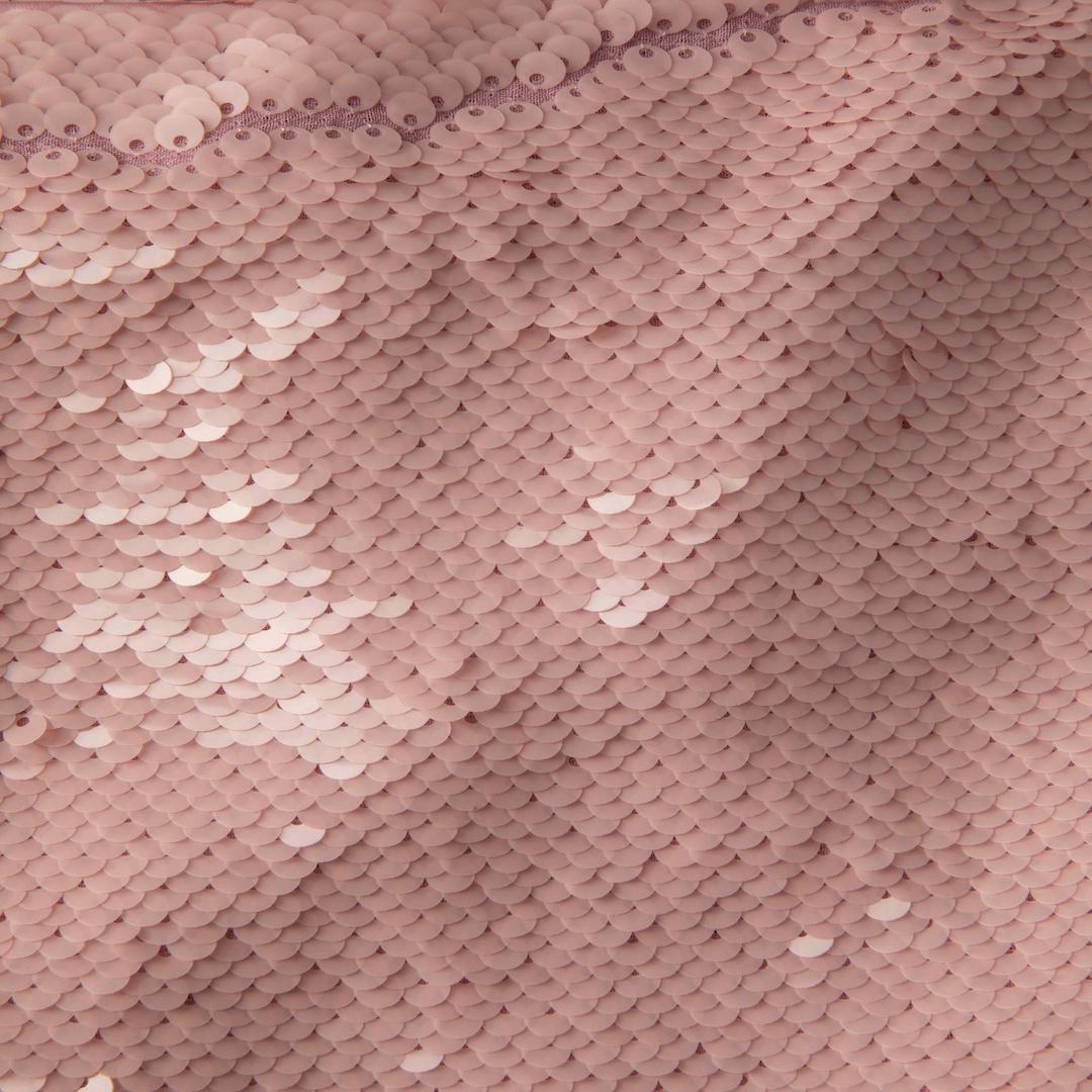 Marron Mini robe à paillettes rose de Ganni Taille XL en vente