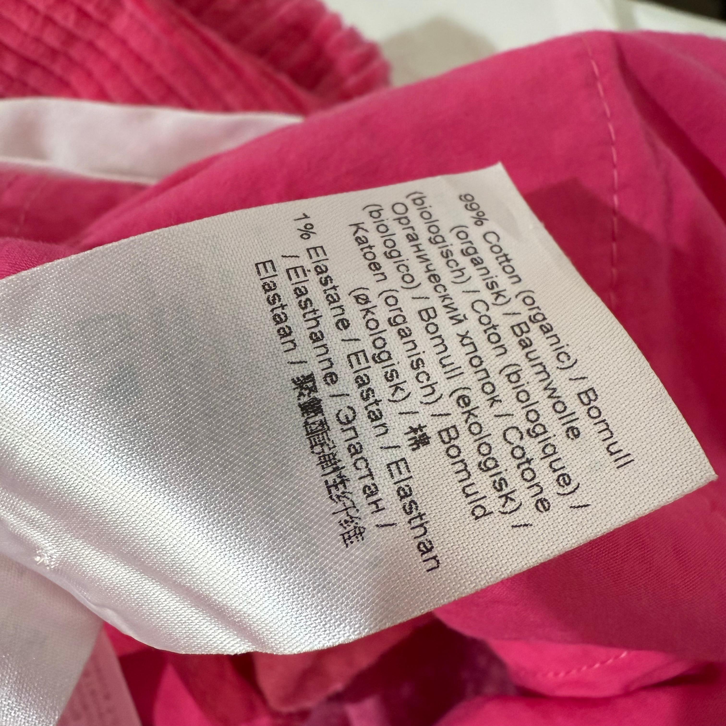 Pantaloni in velluto rosa Ganni taglia FR 34 / IT 38 in vendita 6