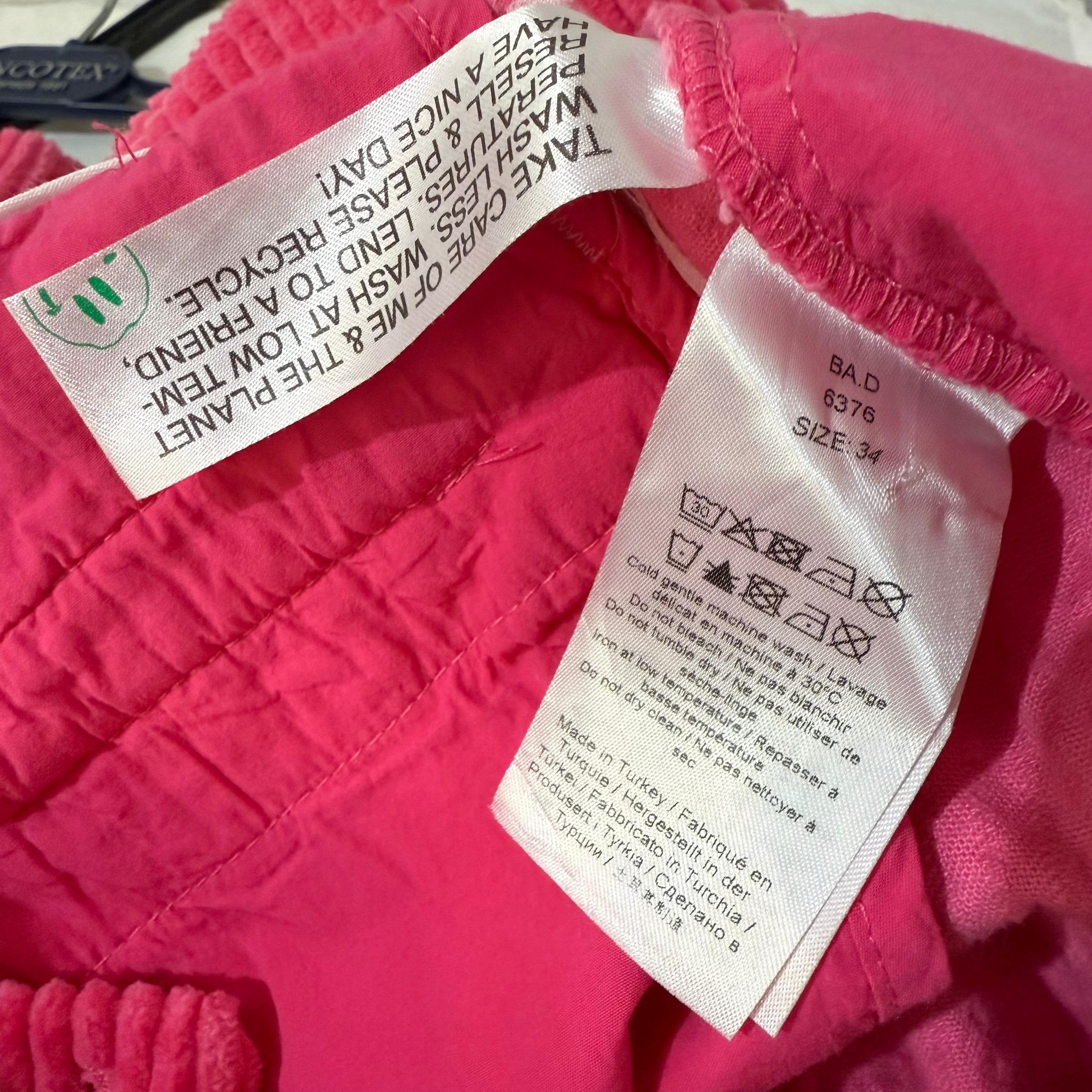 Pantaloni in velluto rosa Ganni taglia FR 34 / IT 38 in vendita 5