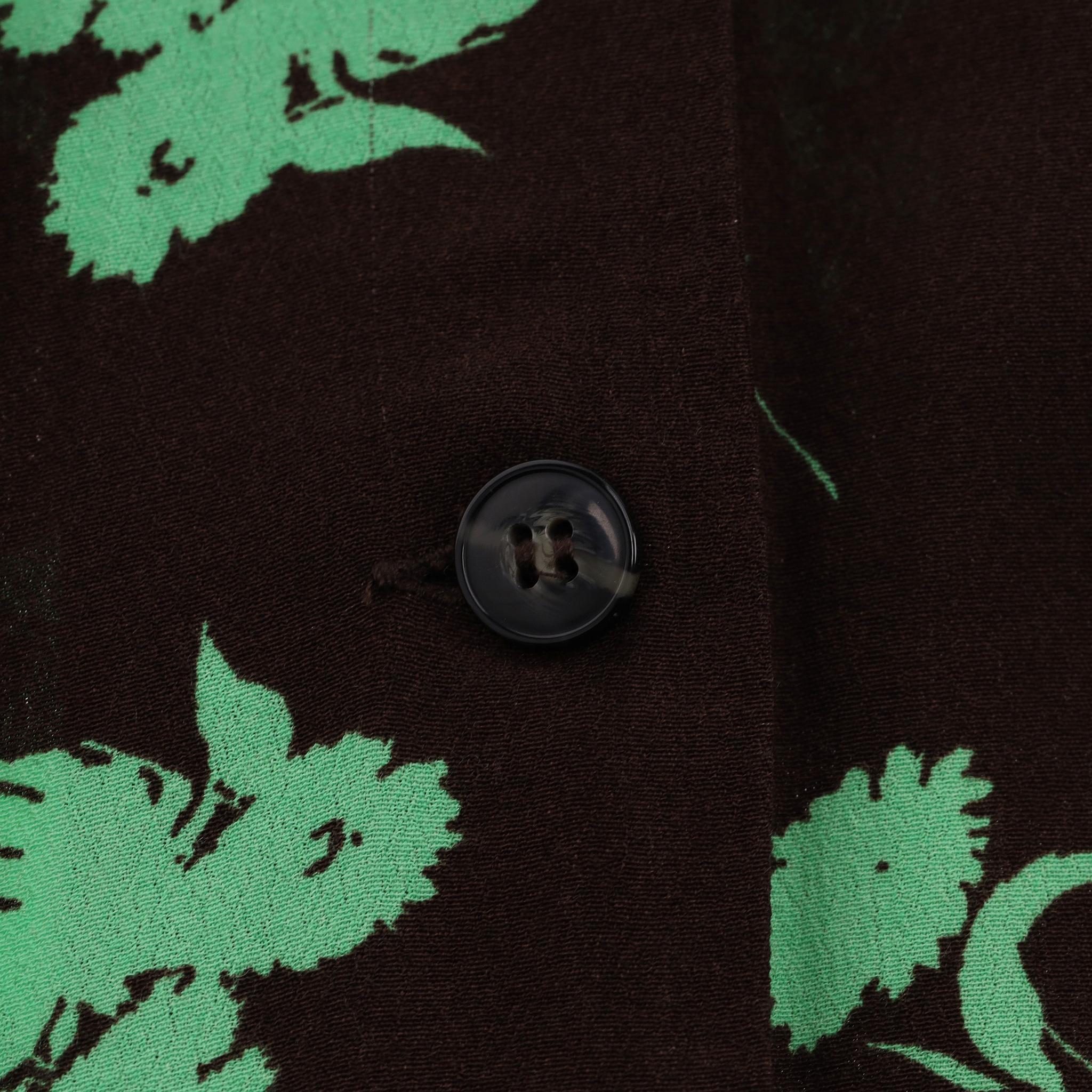 Ganni - Robe chemise en crêpe imprimé Pour femmes en vente