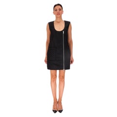 Ganni - Mini robe en coquillage matelassé avec fermeture éclair sur le devant