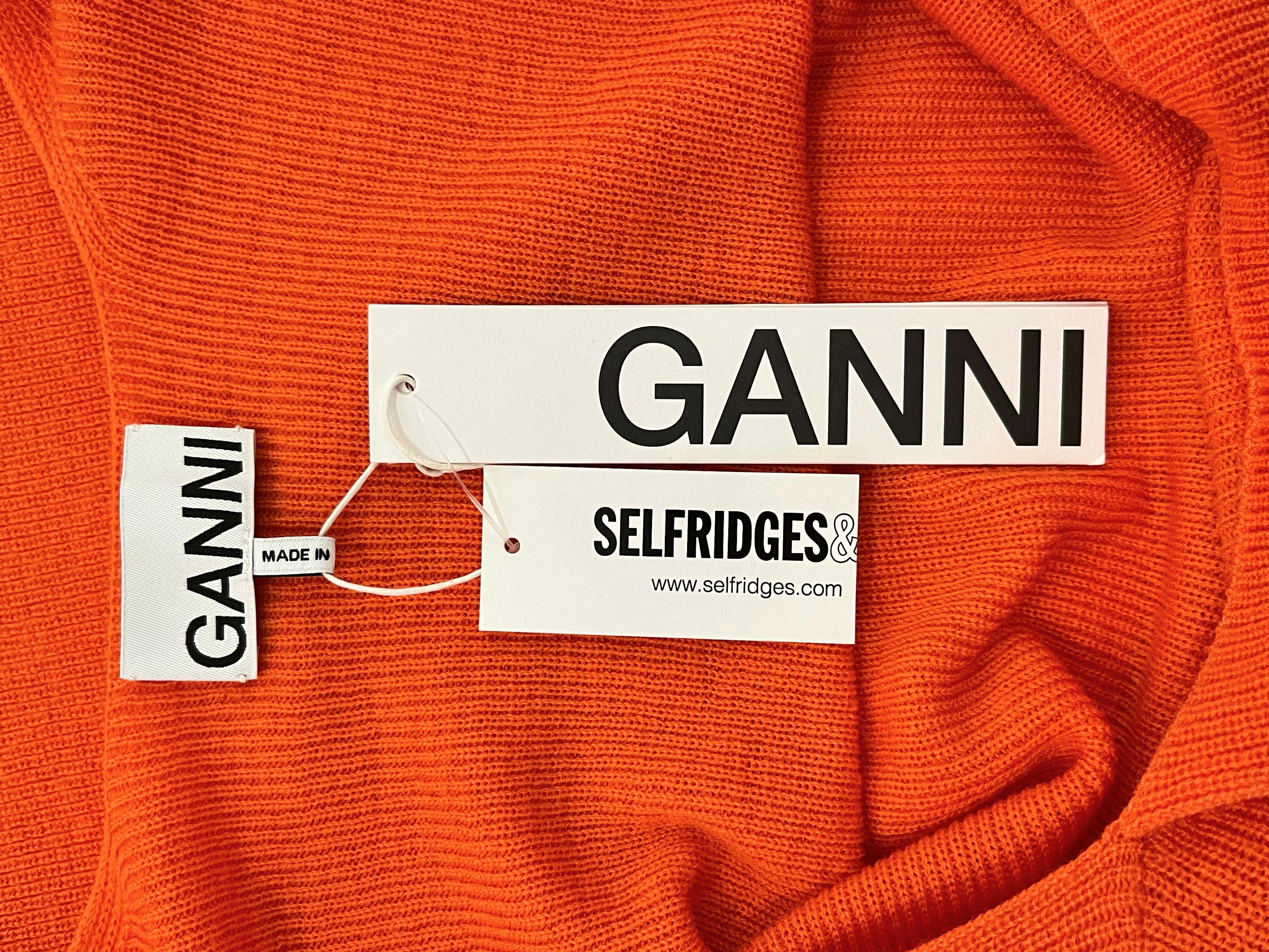 Ganni Rollneck Cut-Out Wool Jumper For Sale 1