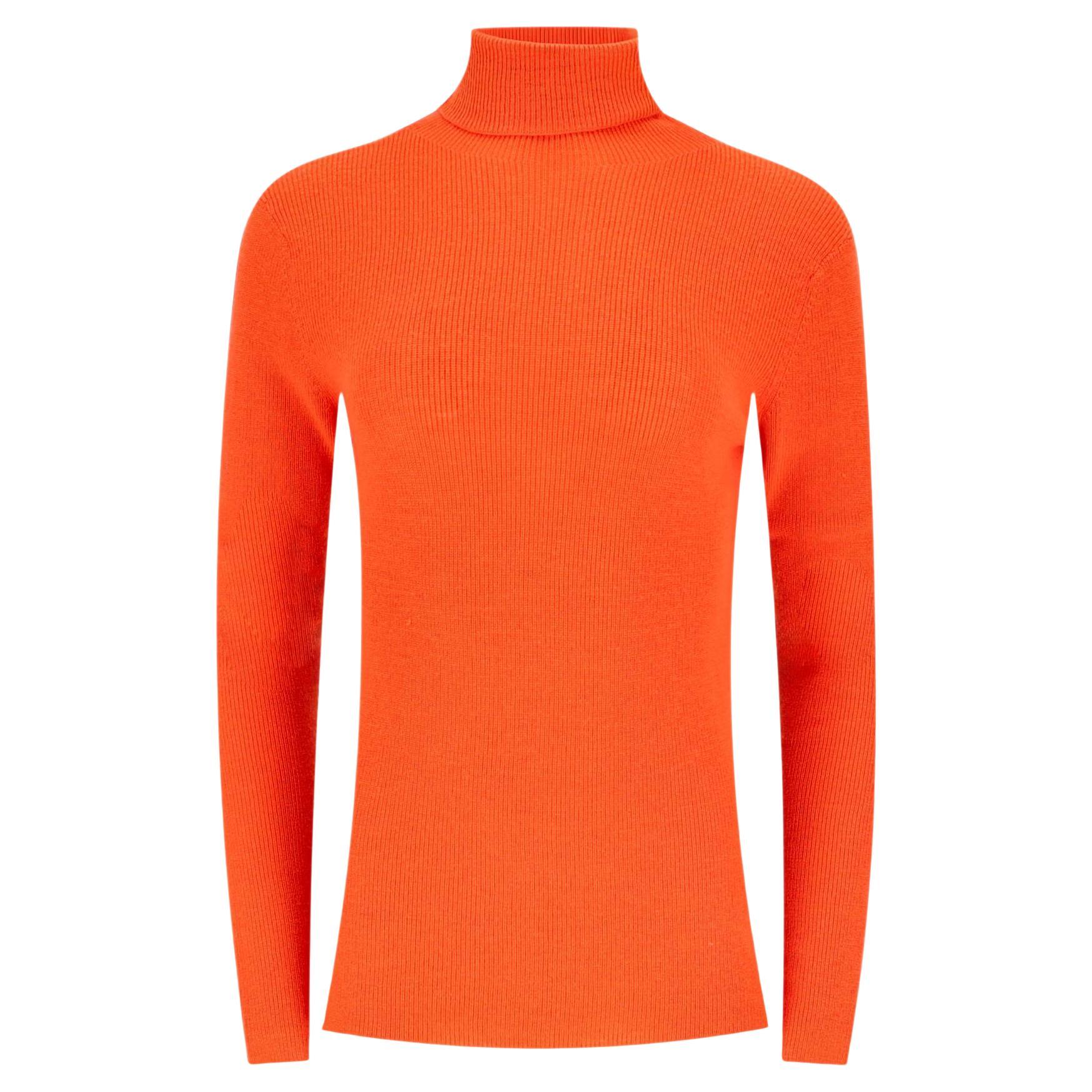 Ganni Rollneck Merino Wool Jumper With A Cut-Out To Rear en venta
