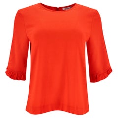 Ganni Ruffled Detail Top