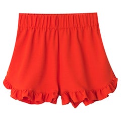 Pantaloncini con bordi increspati di Ganni