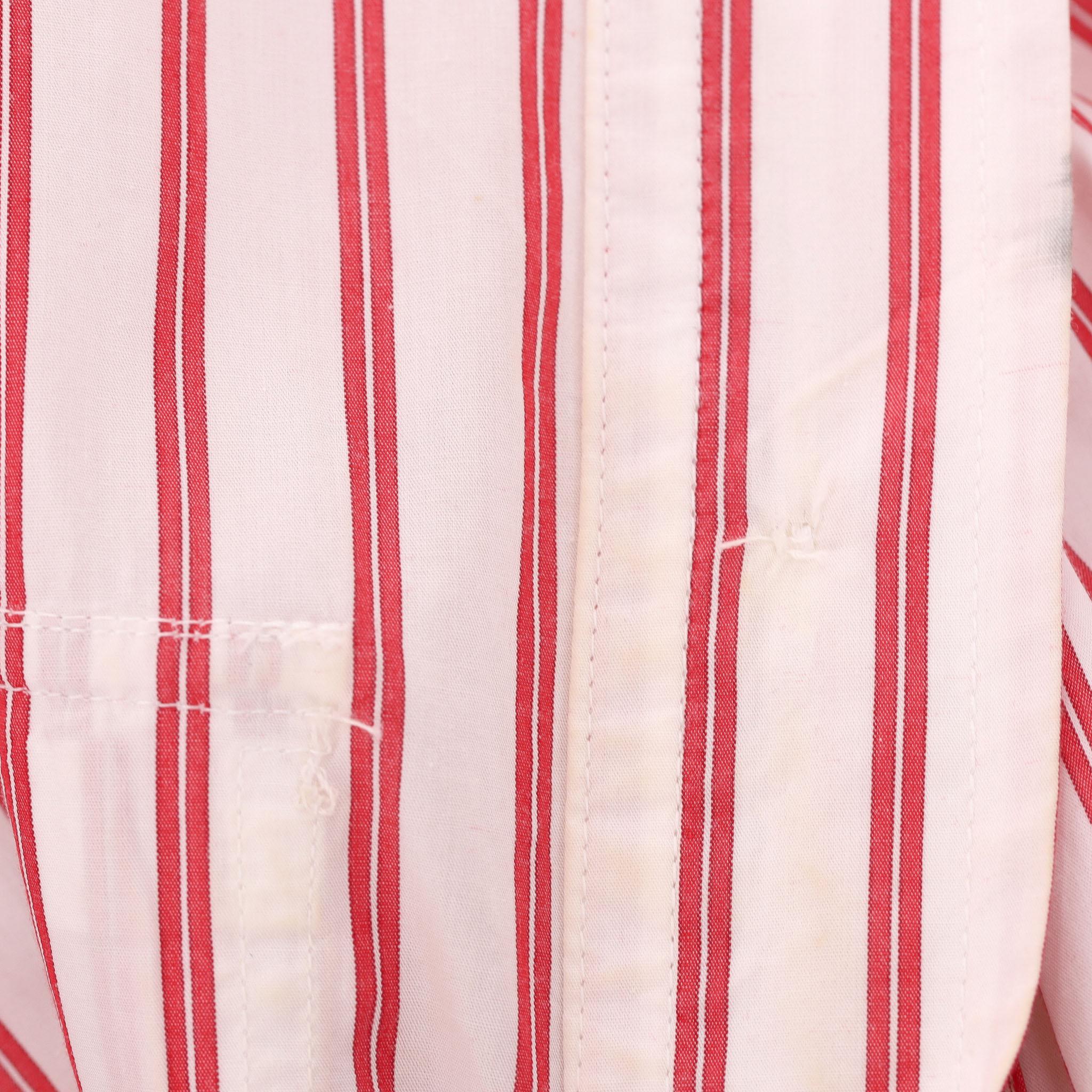 Ganni - Robe chemise en coton rayé en vente 4