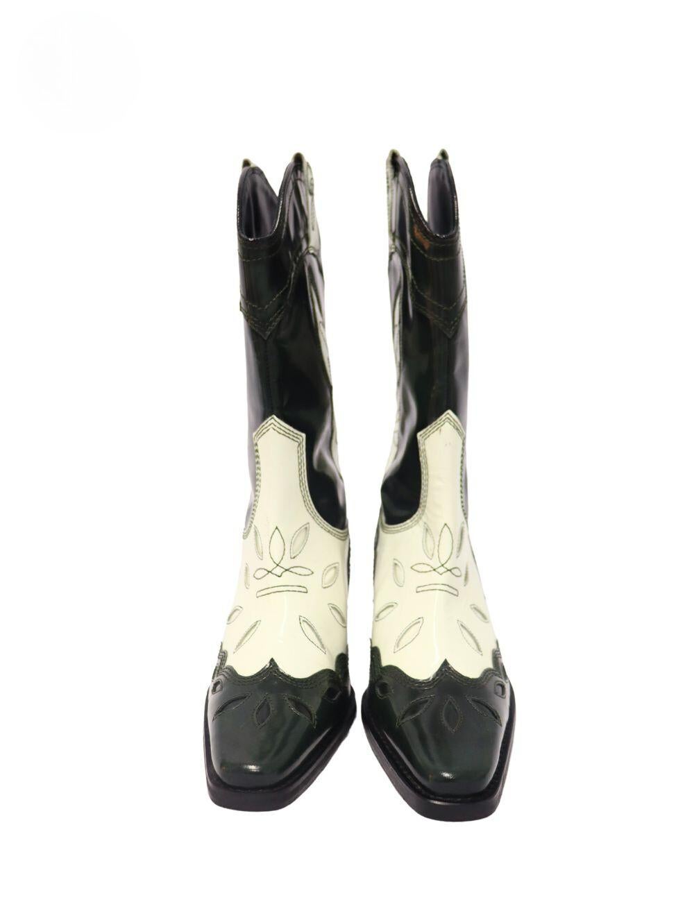 Women's Ganni Texas High Boots Size EU 38