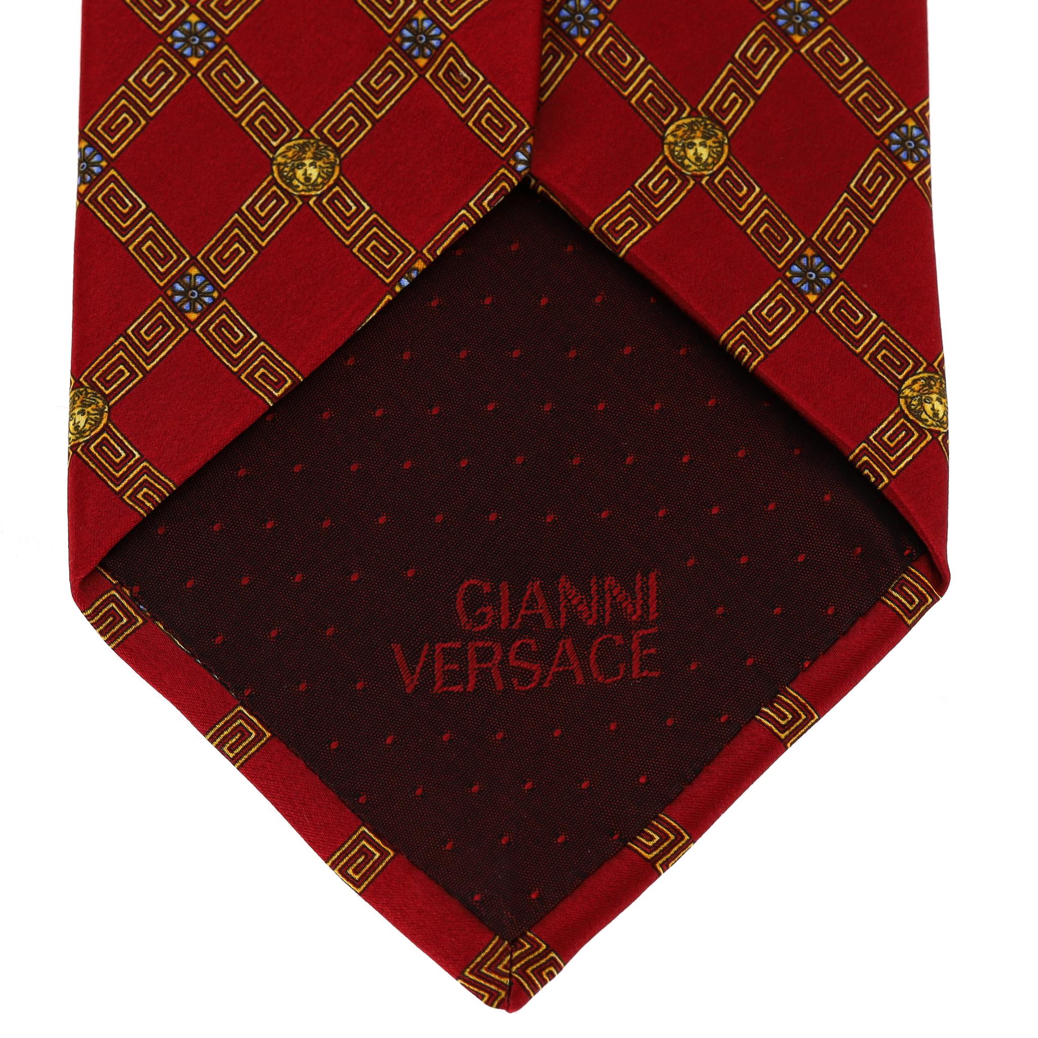Ganni - Versace - Cravate en soie imprimée en vente 1