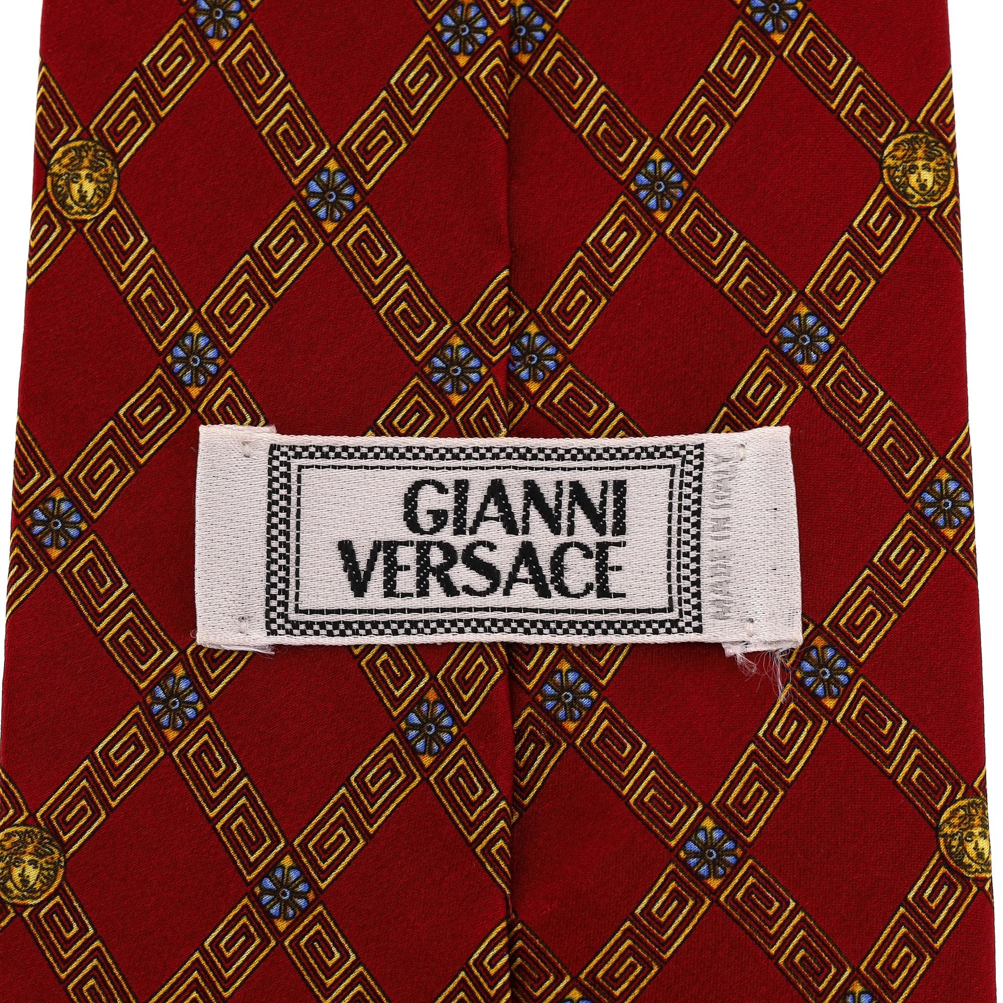 Ganni - Versace - Cravate en soie imprimée en vente 2