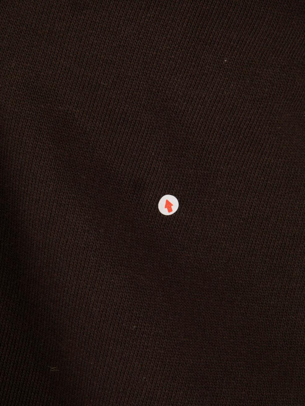Ganni Weiß & Braun Getäfeltes Logo Sweatshirt Größe L im Zustand „Gut“ im Angebot in London, GB