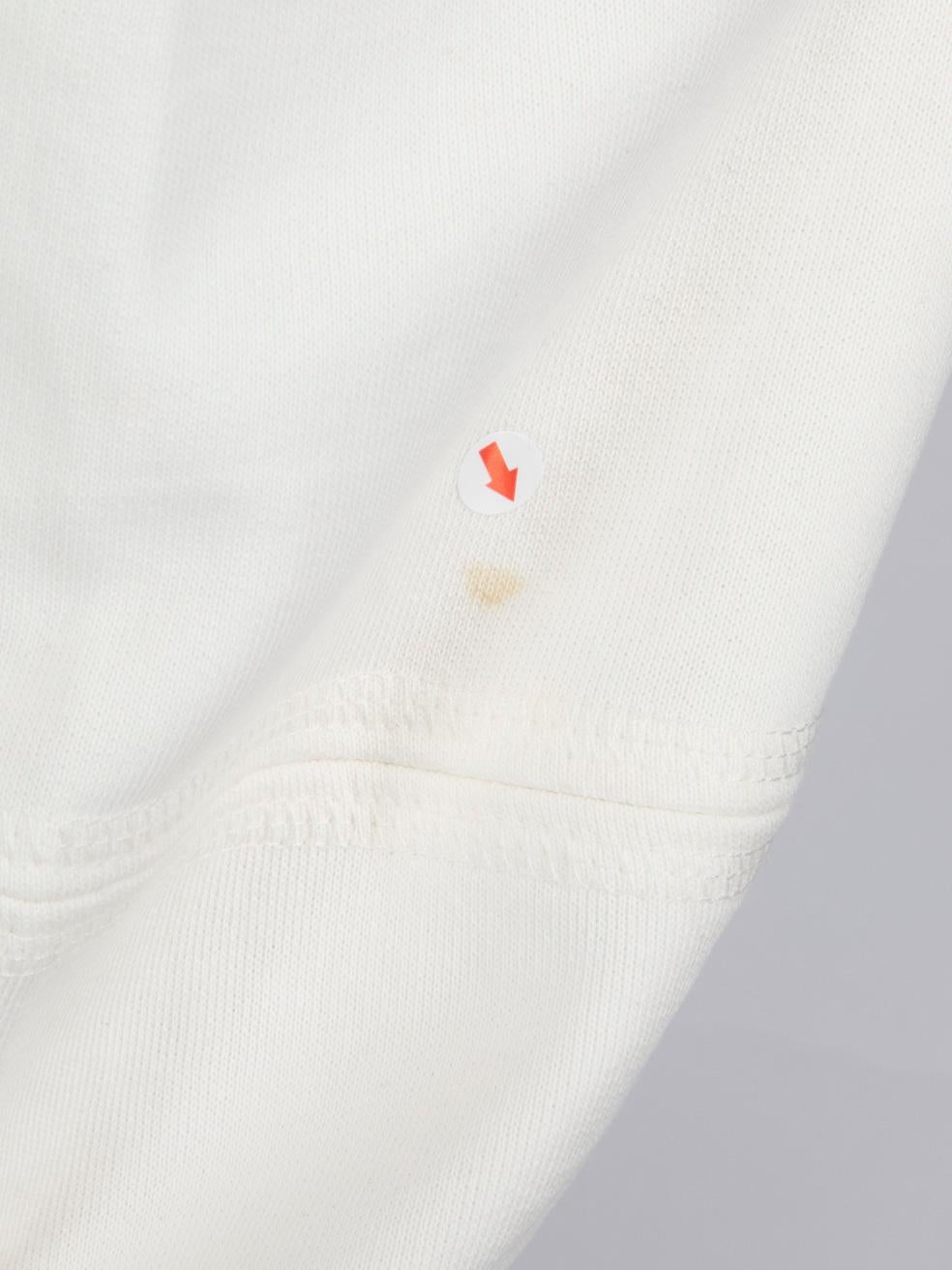 Ganni Weiß & Braun Getäfeltes Logo Sweatshirt Größe L im Angebot 4