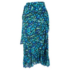 Ganni Women's Floral Wrap Skirt