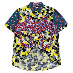 Ganryu Pattern Clashing Uneven Shirt, Spring Summer 2012
