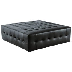 Gant Tufted Ottoman in Fabric or Leather Designed by Vittorio Prato for Poliform